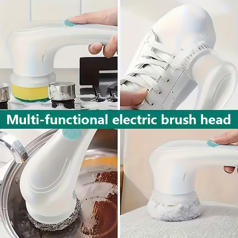 The dolphin - mouth electric rotating cleaning brush has a replaceable head and is USB - charged