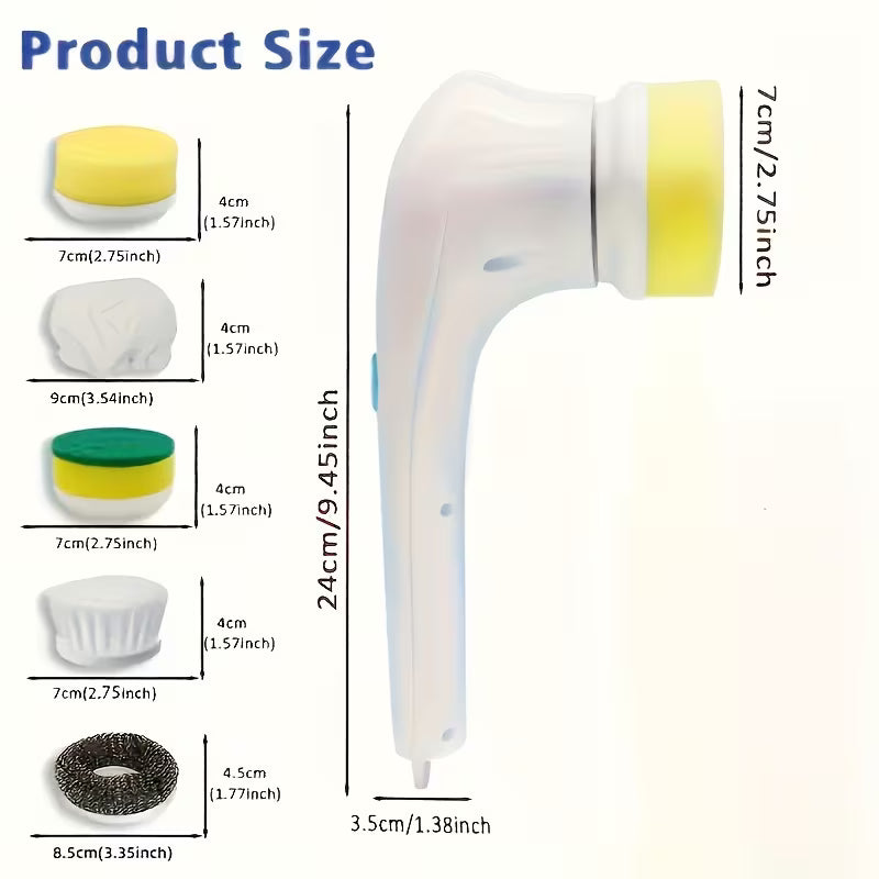 The dolphin - mouth electric rotating cleaning brush has a replaceable head and is USB - charged