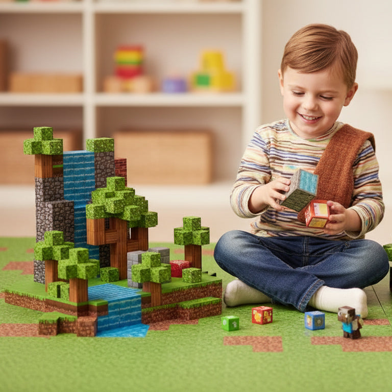 Magnetic Blocks | Open-Ended STEM Playset for Kids 3+