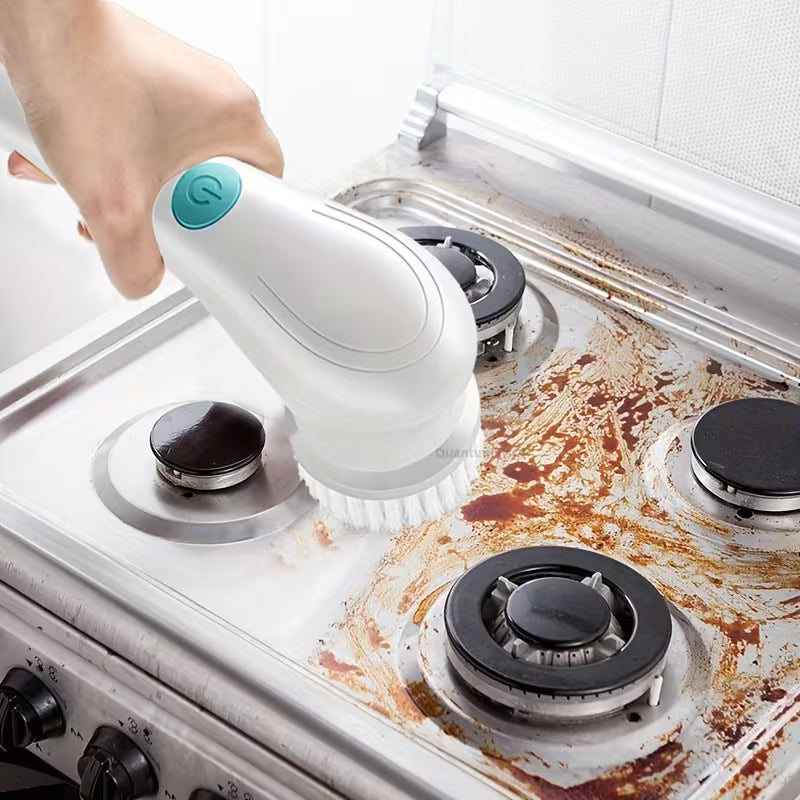 The dolphin - mouth electric rotating cleaning brush has a replaceable head and is USB - charged