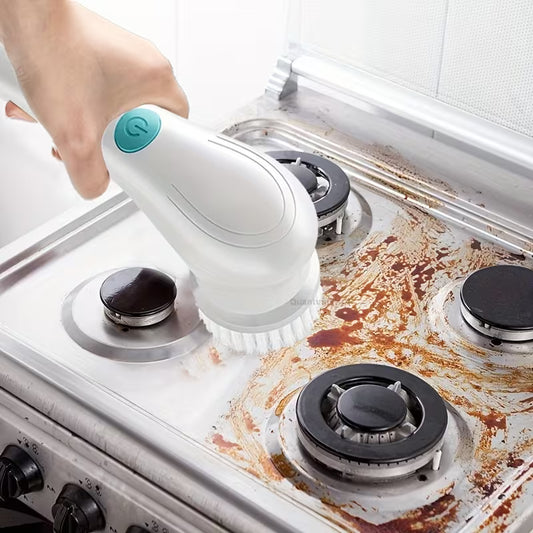 The dolphin - mouth electric rotating cleaning brush has a replaceable head and is USB - charged